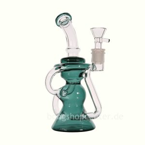 Grüner Recycler Bong mit Stemline Perc 8 Zoll
